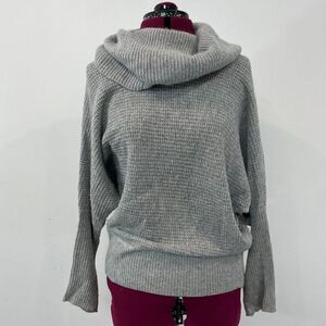 Club Monaco Gray Waffle Knit Cashmere Rabit Hair Cowl Neck XS